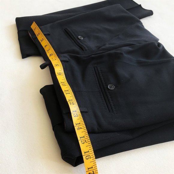 Dsquared2 Dsquared black wool trouser suit pants pink lining tapered skinny 40 - Picture 11 of 13